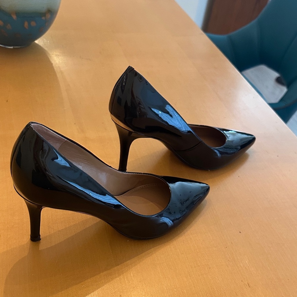 Calvin Klein Gayle Black Patent Leather Heels